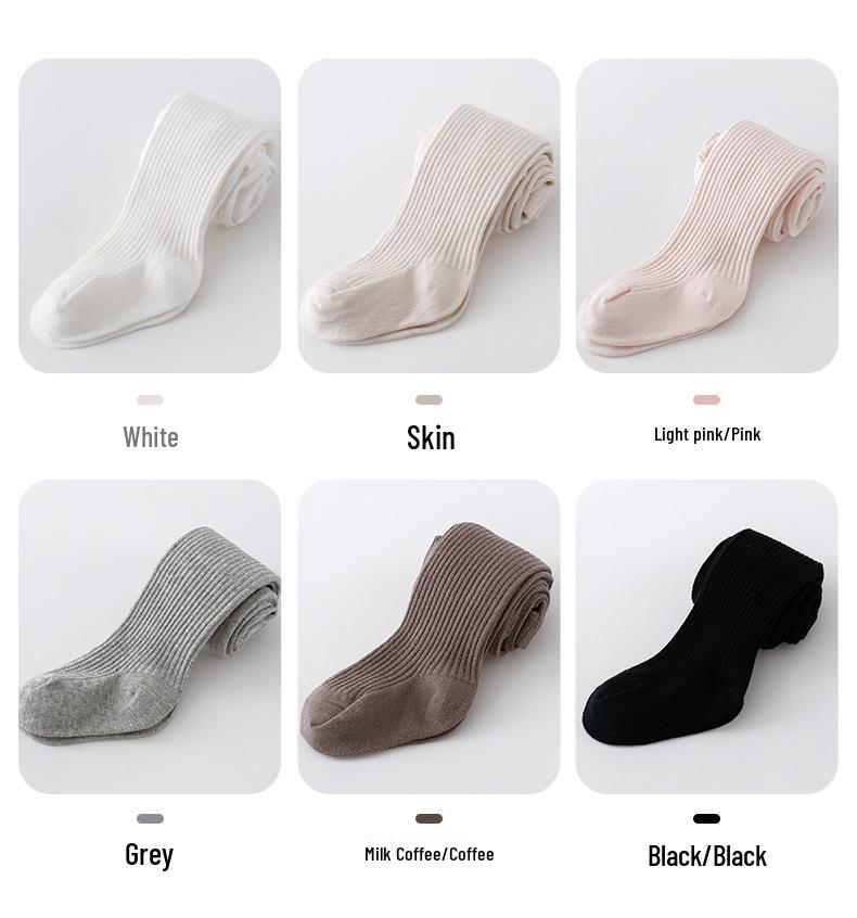 New Spring/Autumn Cute Vertical Stripe Leggings: High Elastic, Comfortable, Thin Style for Toddlers & Young Children Tights