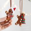 Knit Scarf Xmas Hanger Bow Knot Tree Charm Cute Gingerbread Ornament  Xmas Party