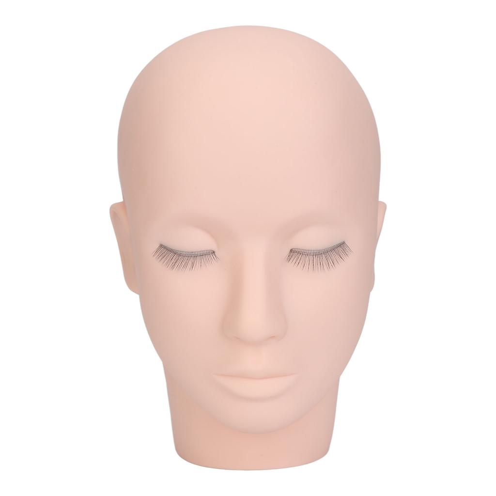 Eyelash Mannequin Head 3 Layers High Density Lash Extension Makeup Practice Head Embedded Layered Silicone Doll Head