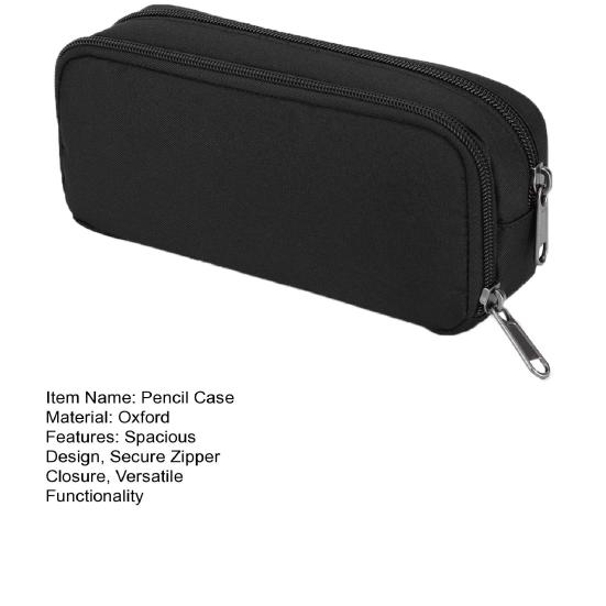 Pencil Case Secure Large Capacity Zipper Closure Oxford Cloth Waterproof Stationery Storage Organizer School Supplies