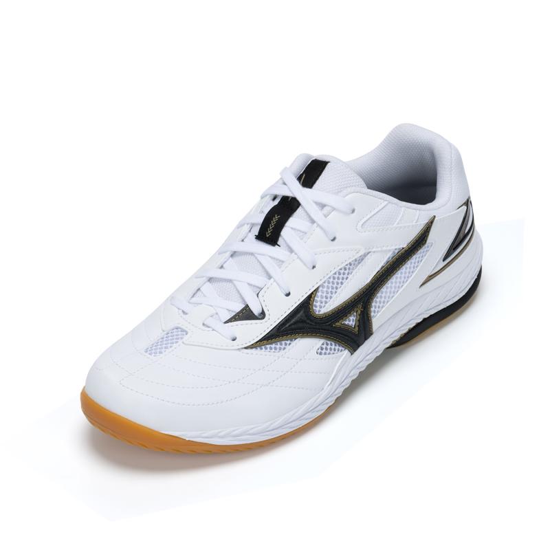 Mizuno Wave Drive 9 White Black Gold Unisex Sneakers 81GA220552