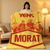 Music M-Morat Throw High-Density Short Plush Blanket Soft Skin-Friendly for Sofa Nap Air-Conditioned Room