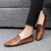 Leather Crocodile Men's Loafers Low Top Leather Shoes Casual Men's Boat Shoes Cross Border Large Men's Shoes Large Men Flat Shoe