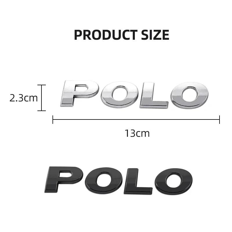 2026 Hot For VOLKSWAGEN VW Chrome Silver Black 3D ABS For POLO Car Rear Trunk Letters Sticker Badge Logo Emblem Labeling Auto Ac