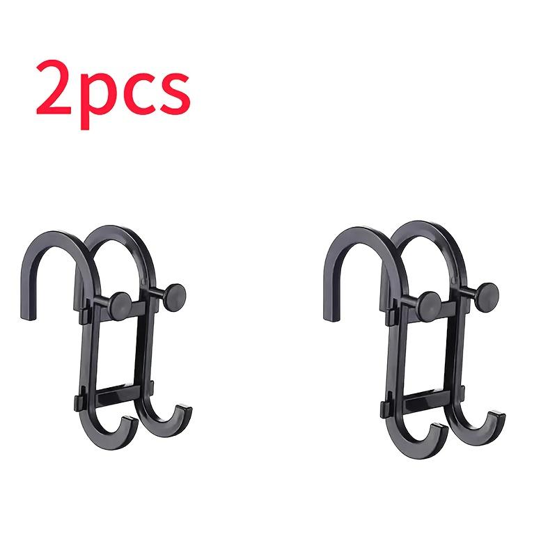 Ganci da Bagno Multifunzione - Porta Asciugamani, Spugna Doccia e Rasoio da Parete con Clip Sicure per Porte in Vetro - Ideale per Organizzare
