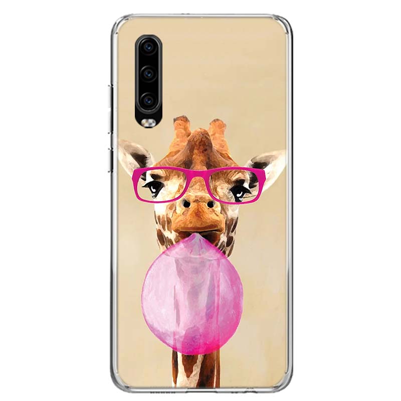 

Giraffe Anime Cute Cover Phone Case For Huawei P30 P20 P10 P40 P50 Pro Mate 20 40 30 10 Lite Popular Fundas Art Gift Coque Huawei Mate 40 Pro