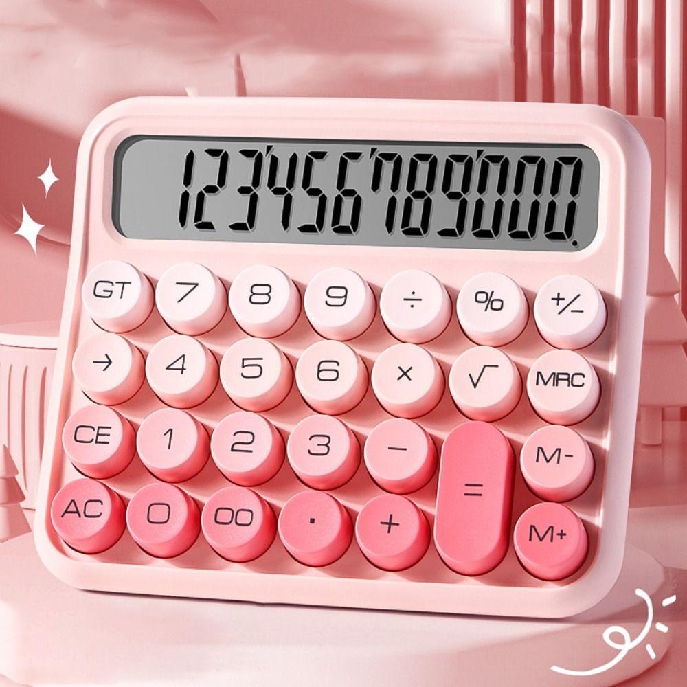 Mechanical Buttons Retro Typewriter Calculator Kawaii Vintage Typewriter Calculator  Children Gift