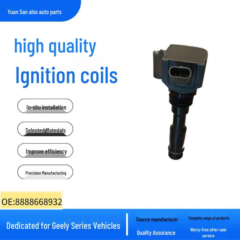 High Voltage Ignition Coil Pack for Geely Binrui, Binyue, Lynk - Model 8888668932 4 Cylinder