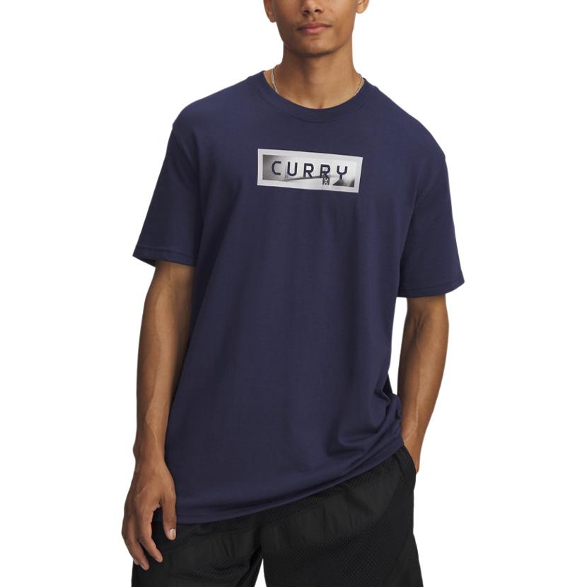 Under Armour Curry Versatile Stylish Solid Color Short Sleeve T-Shirt Men Tops 6007303-403
