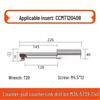 Eccentric Chamfering & Back Boring Countersink CNC Milling Cutter