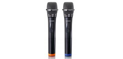 LENCO MCW-020BK - σετ 2 δυναμικών ασύρματων μικροφώνων, Lenco