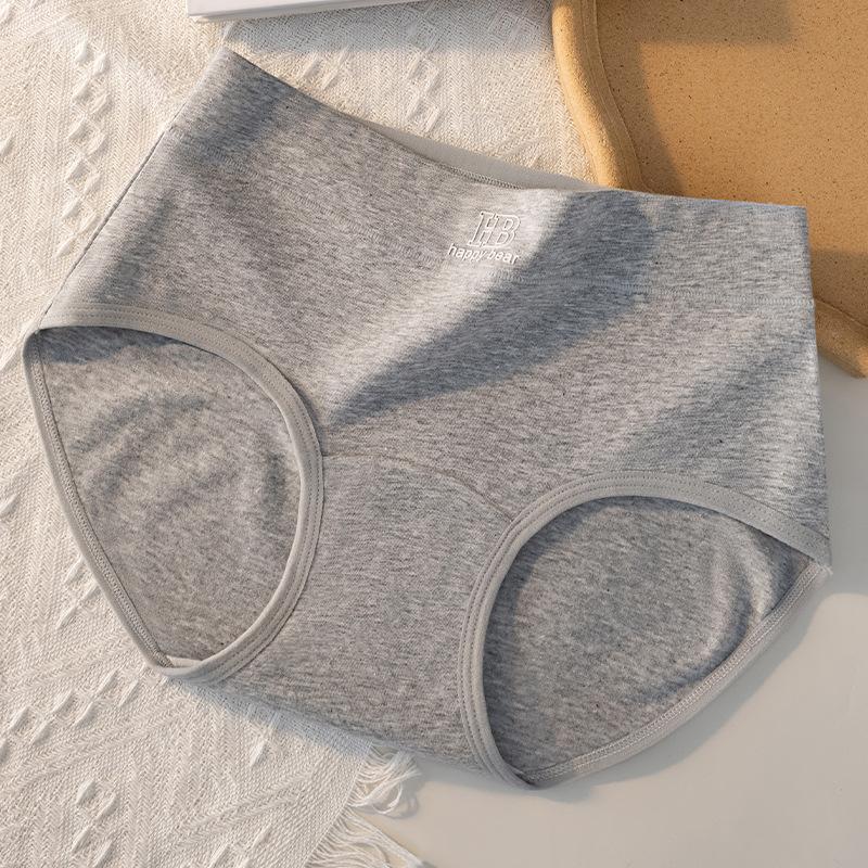 

Women s Spring and Autumn New Cotton Extended Antibacterial Crotch Non Mark Middle Waist Triangle Briefs XXL