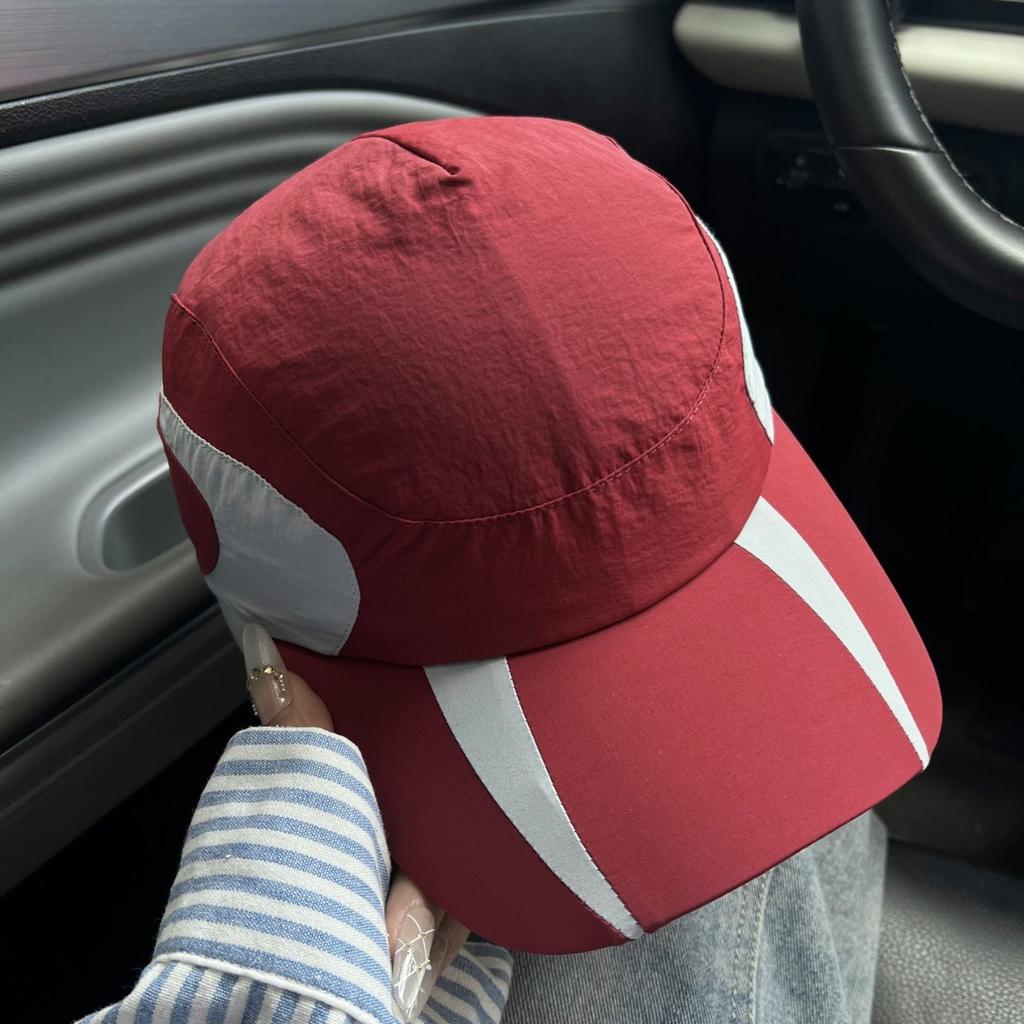 Fashion Hat Summer Thin Contrast Color Matching Cap Men's and Women's Sunscreen Sunshade Baseball Cap Outdoor Sports Leisure Sports Cap Tide