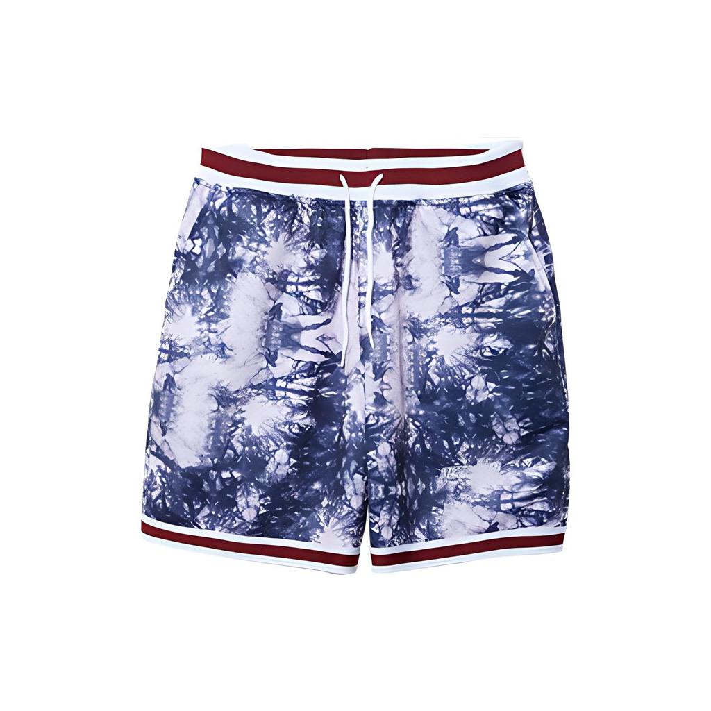New Era Tie-Dye Print Basketball Shorts Unisex shorts Purple 13095662