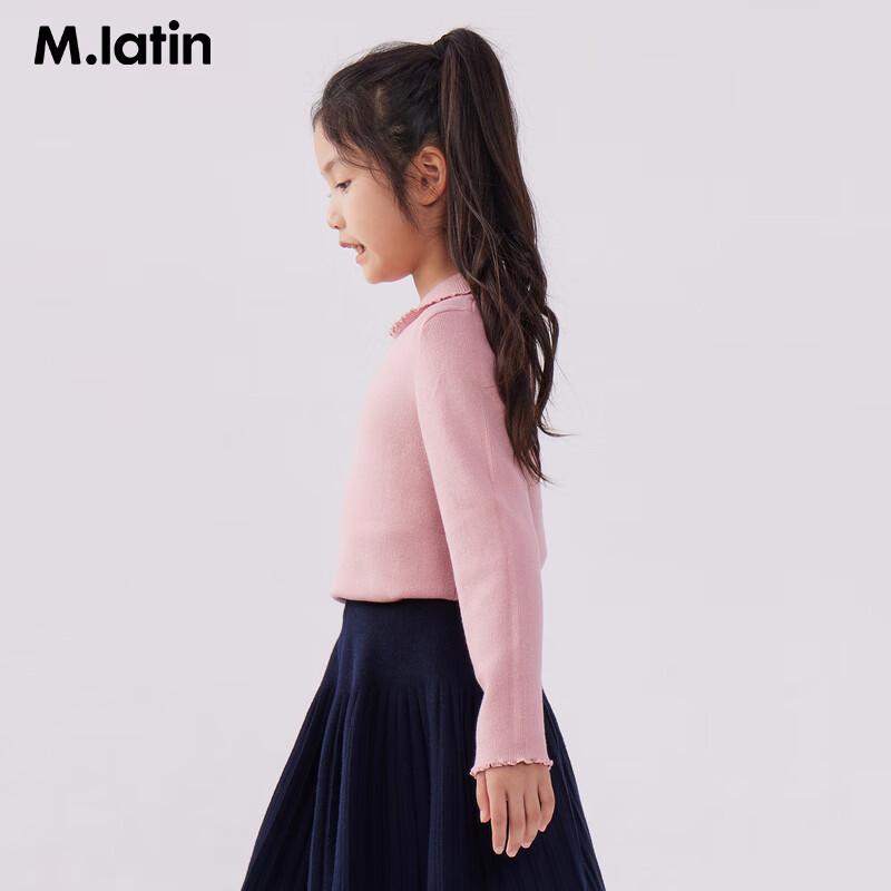 M.Latin Girls Semi-High Neck Winter Sweater 120