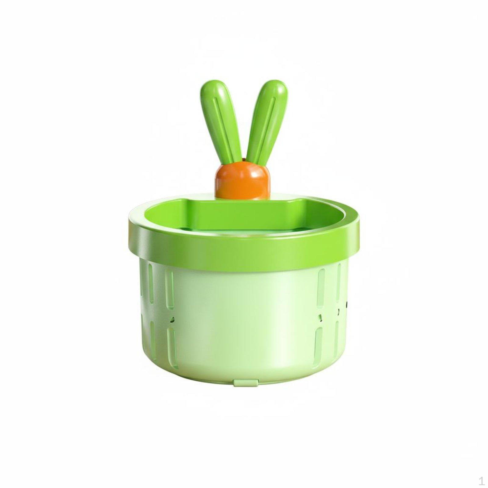 Kitchen Sink Drain Strainer Easy to Clean Hanging Basket AntiClogging Food Particle зелёный
