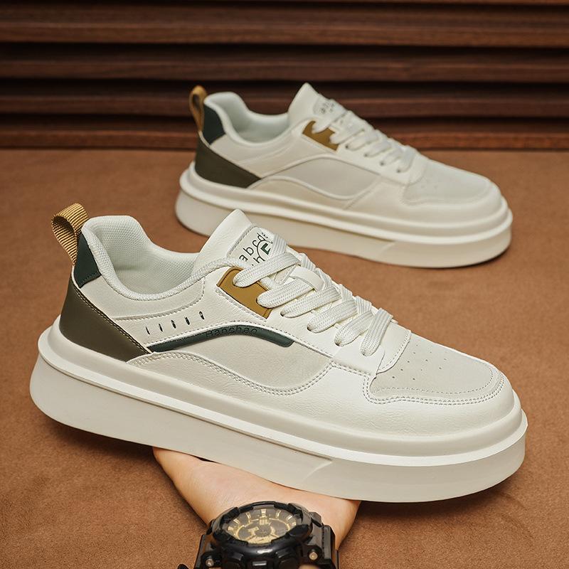 

Мужская обувь 2024 новая зимняя дышащая универсальная модная трендовая обувь на платформе для мужчин, нескользящая, повседневная, трендовая 44