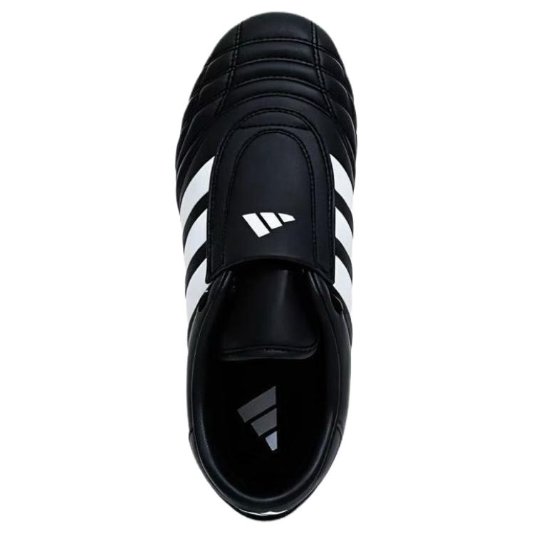 Adidas Taekwondo Leather Abrasion Resistant Low top Training Shoes Unisex Black ATSS02