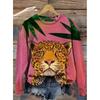 Animal Leopard Tiger Zebra Sweatshirts 3D Print Fashion Hoodies Women Streetwear Long Sleeve Pullovers Y2k Hoodie Woman Clothing