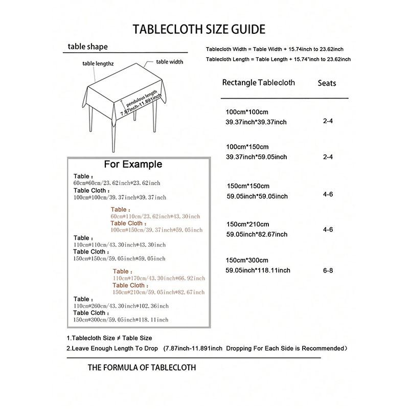 100% Polyester Tablecloth, Kitchen, Restaurant, Party, Holiday Table Decoration, Solid Color Tabletop Cover, Natural Fabric