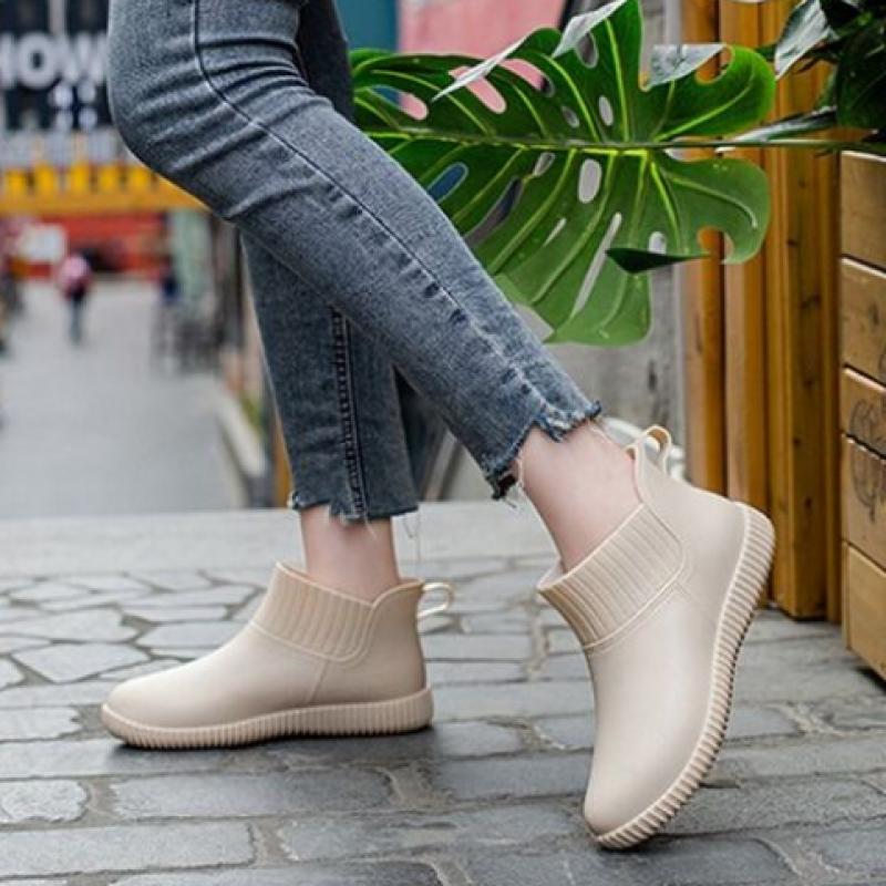New ArrivalS Open Run Women S Waterproof Ankle Rain bootS Short Pvc