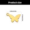 Stylish Reversible Butterfly Pendant Charm Necklace Featuring Crystal Accent for Fashion Trendsetters Daily Use