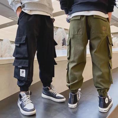 Chlapecké jarní a podzimní lehké sportovní kalhoty – Trendy kombinézy pro děti