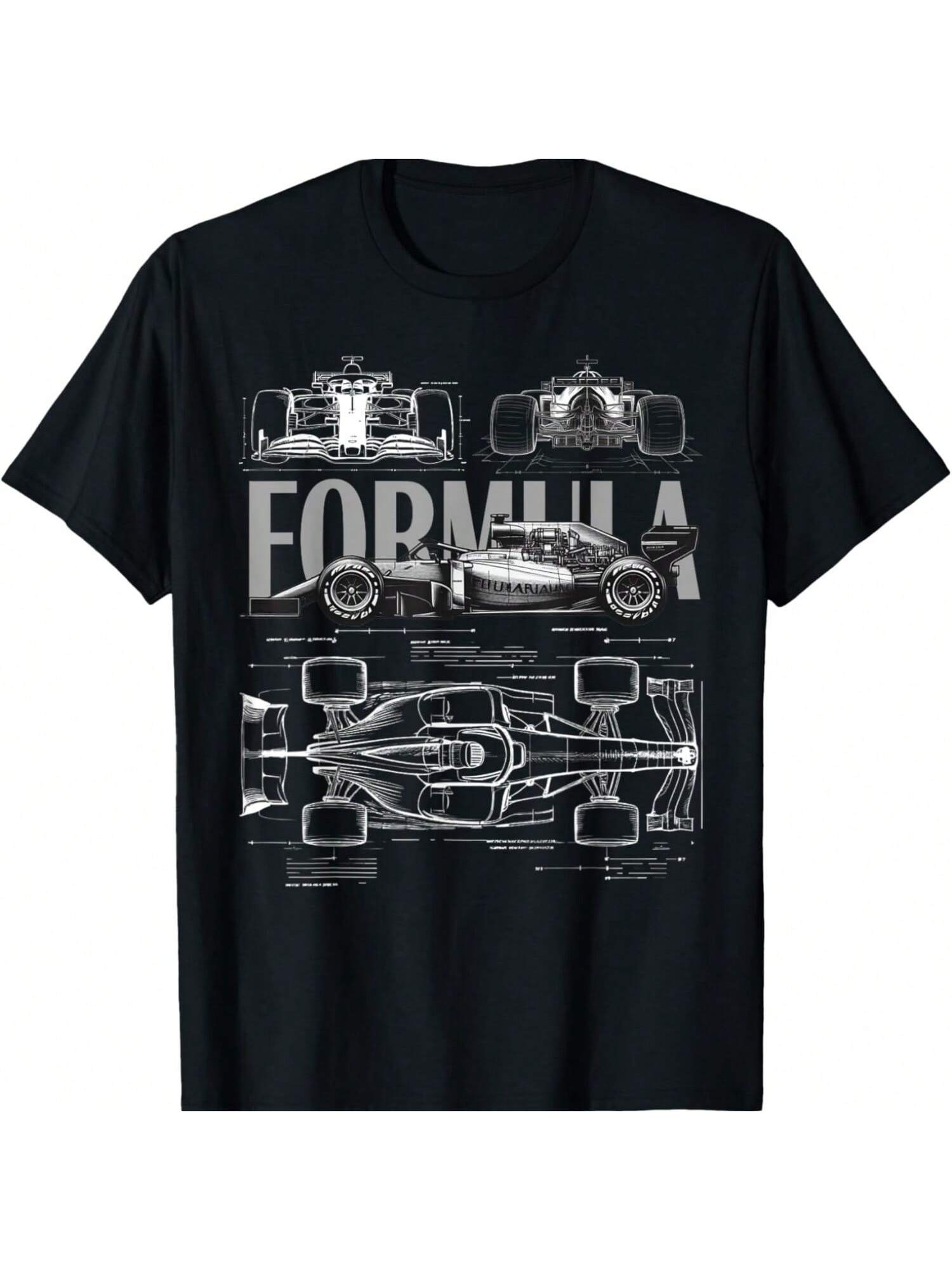 2025 Formula Racing Car Silhouette Mechanical Engineering T-Shirt S разноцветный