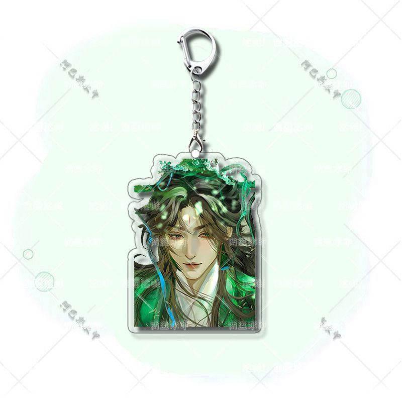 Anime El Sistema de Autosalvación del Villano Scum Shen Qingqiu Luo Binghe Llavero de Cosplay Colgante Acrílico Accesorio Llavero Adorno