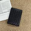 [Pre-Owned] Intrecciato Vertical Weave Foldable Wallet With Card Slots - Very Good #S83NN9