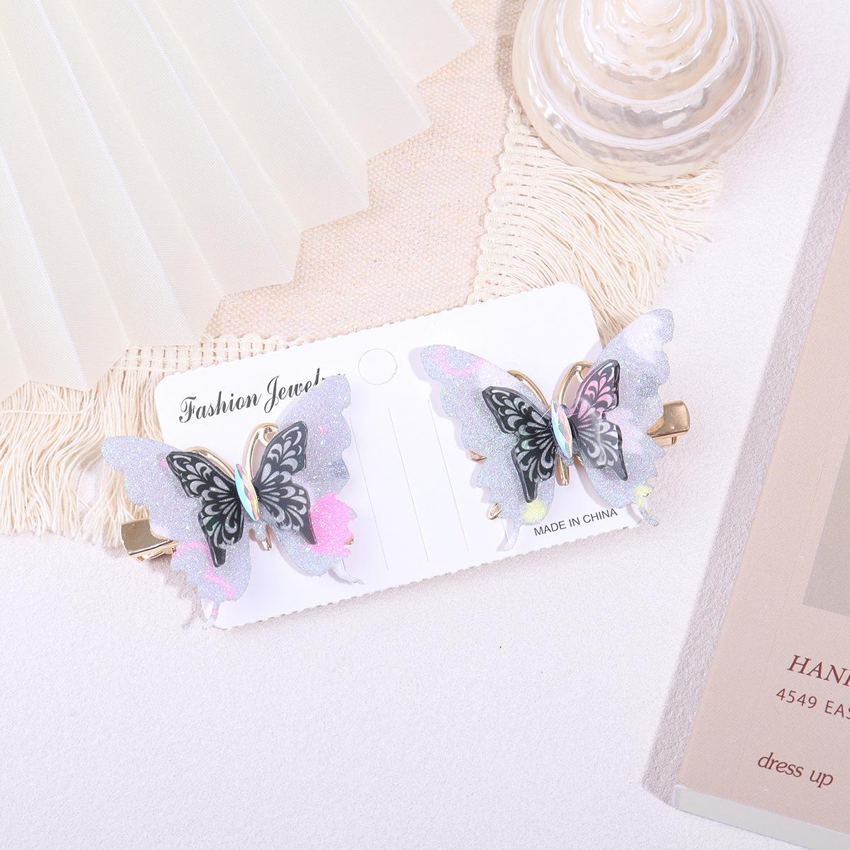 Cross-Border Butterfly Hair Clip for Girls - Ancient Costume Style Hair Accessory