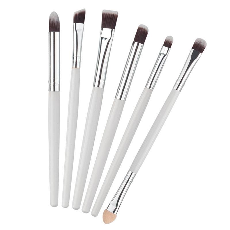 6PCS Eye Makeup Cosmetics Brushes Set Pro Eyeliner Eyeshadow Eyebrow Lip Make Up Brushes