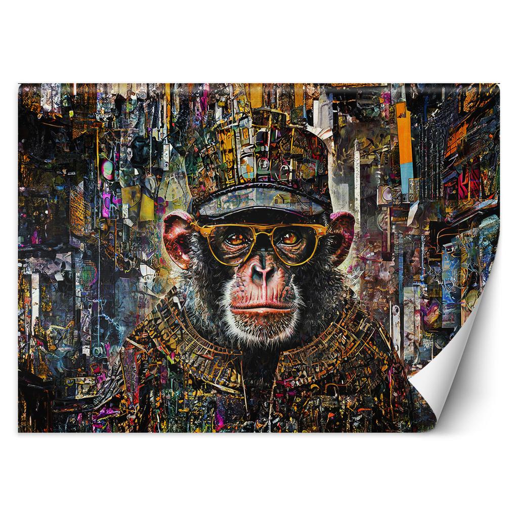Wallpaper Monkey with colorful accents
