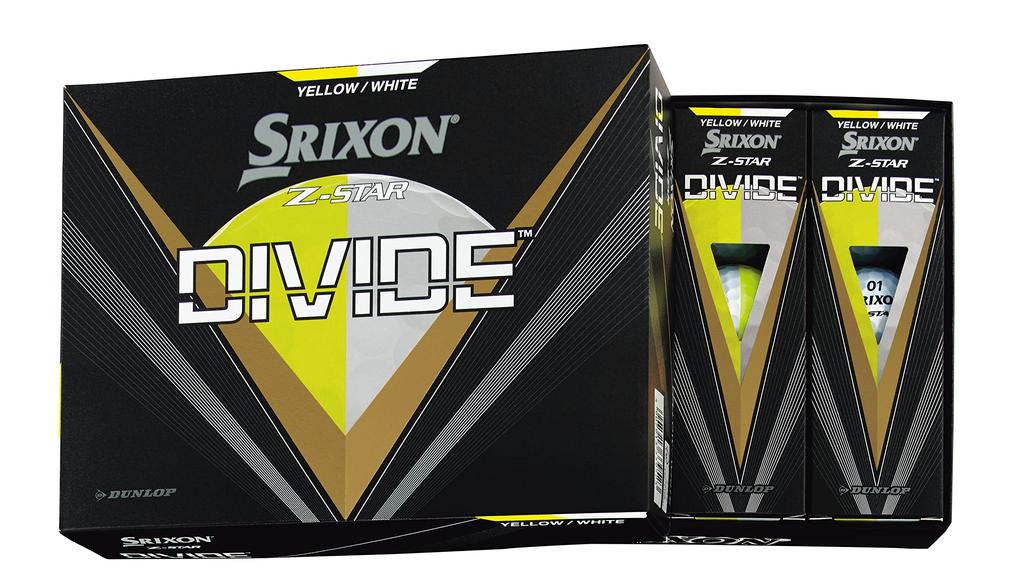 DUNLOP Golfové míčky SRIXON DIVIDE 2023 Model 1 tucet Z-STAR (12 kusů) Žlutá/bílá