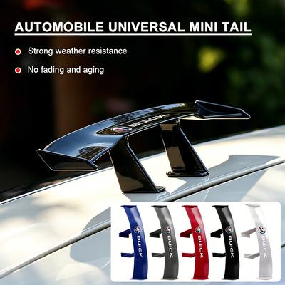 Car Rear Spoiler Mini Spoiler Wing Small Tail Emblem Sticker Decoration For Regal Lacrosse Avenir Envision Angkola Electra Anthem Cascada Avista