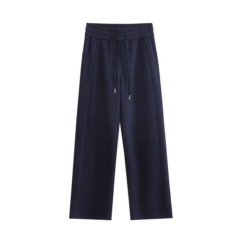 

New Women s Fleece-Lined Straight-Leg Sweatpants: Versatile, Slimming, Loose, Casual, Warm Winter Wear. XL