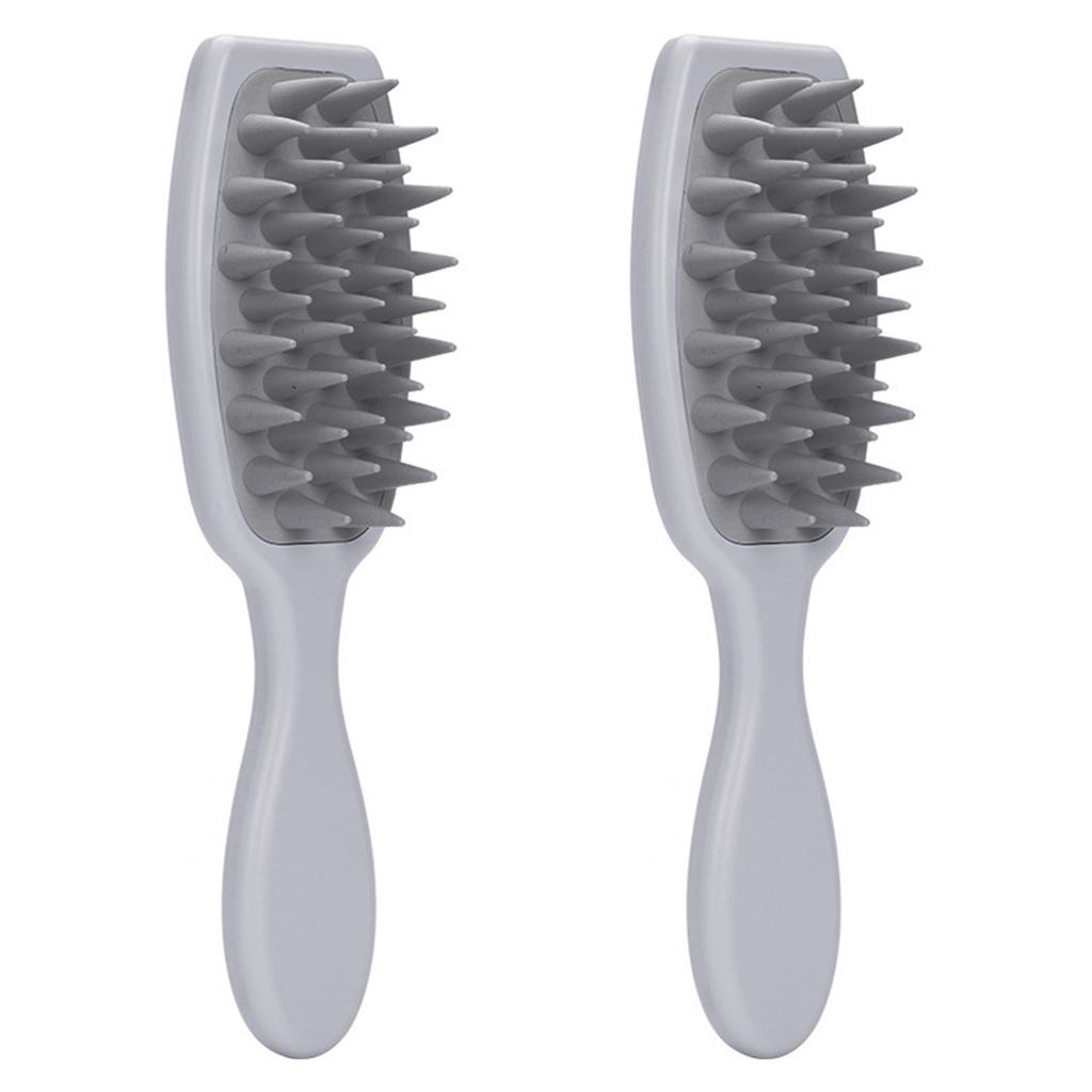 2PCS Handheld Hair Wash Brush Scalp Care Massager Waterproof Design for Deep Cleansing and Stimulating Scalp Refreshment