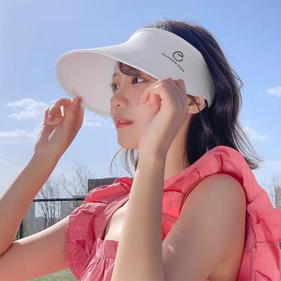New Sunscreen Cap Summer Large Brim Foldable Hat Children UV Protection Sun Hat Cold Silk Cool Empty Top Hat