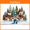 Christmas Snowman 3d Popup Card With Laser Cut Design For Holiday Gift Giving