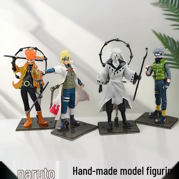 Naruto & Characters: Obito, Six Paths, Minato, Kakashi, Sasuke Action Figure Set