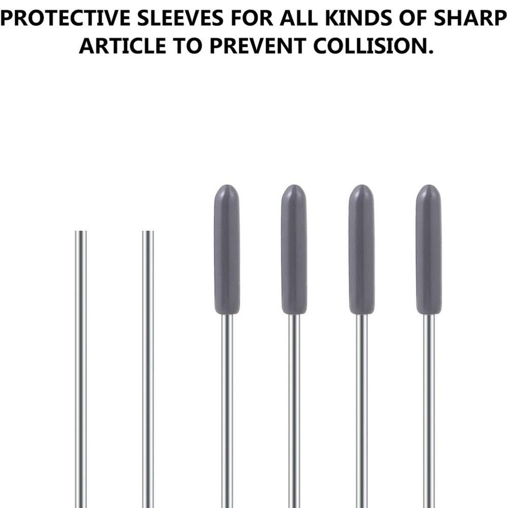 100pcs Rubber Tip Cap Cover Flexible End Cover Caps Dishwasher Rack Caps Covers Tine Prong End