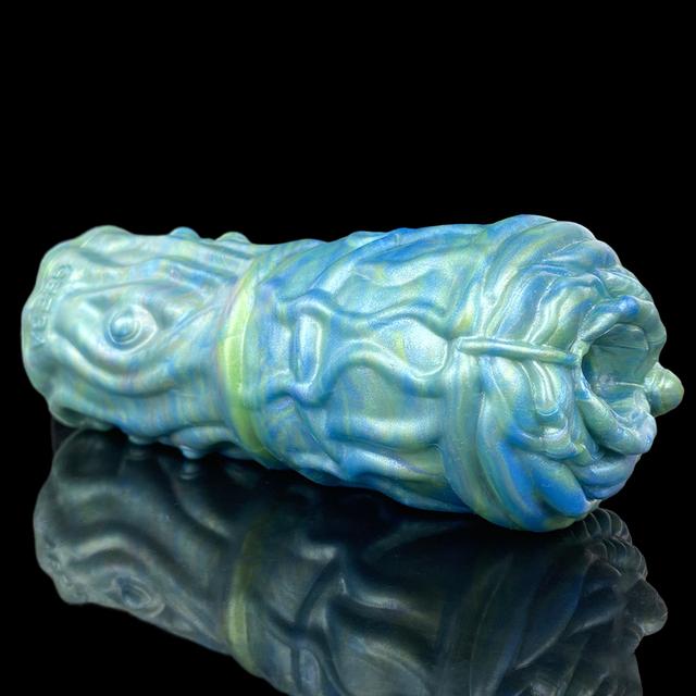 GEEBA Male Beaver Dog Masturbators Silicone Soft Aircraft Cup Realistic Vaginal Prostate Massager Single Hole Sex Toys For