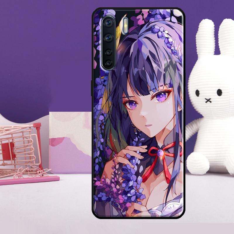 Genshin Impact Raiden Shogun Baal Case For Oppo A60 A80 A40 A77 A57 A17 A74 A54 A94 A78 A98 A18 A38 A58 A96 A76 A16 A15 A5 Pro