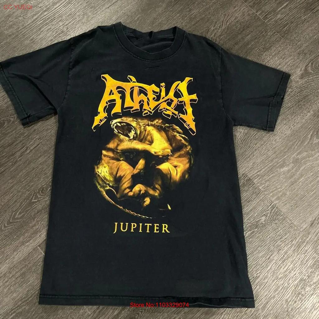 Atheist band T Shirt Black 100 Cotton For Fan CS028 vintage Washed Versatile Casual streetwear Stretched Slightly graphic