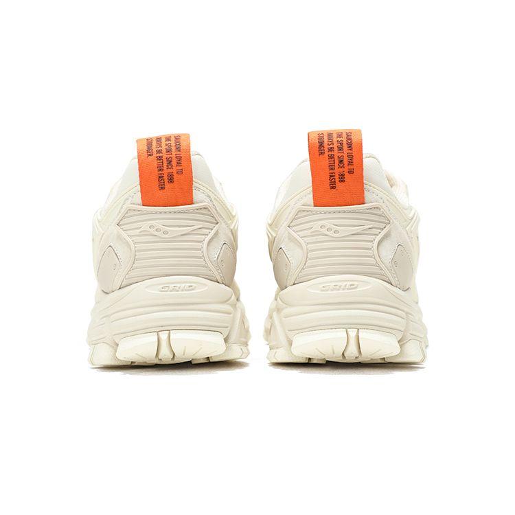 SAUCONY Armor Retro Fabric Leather Slip Resistant Durable Low Top Casual Running Shoes Unisex Sneaker White S79044-3