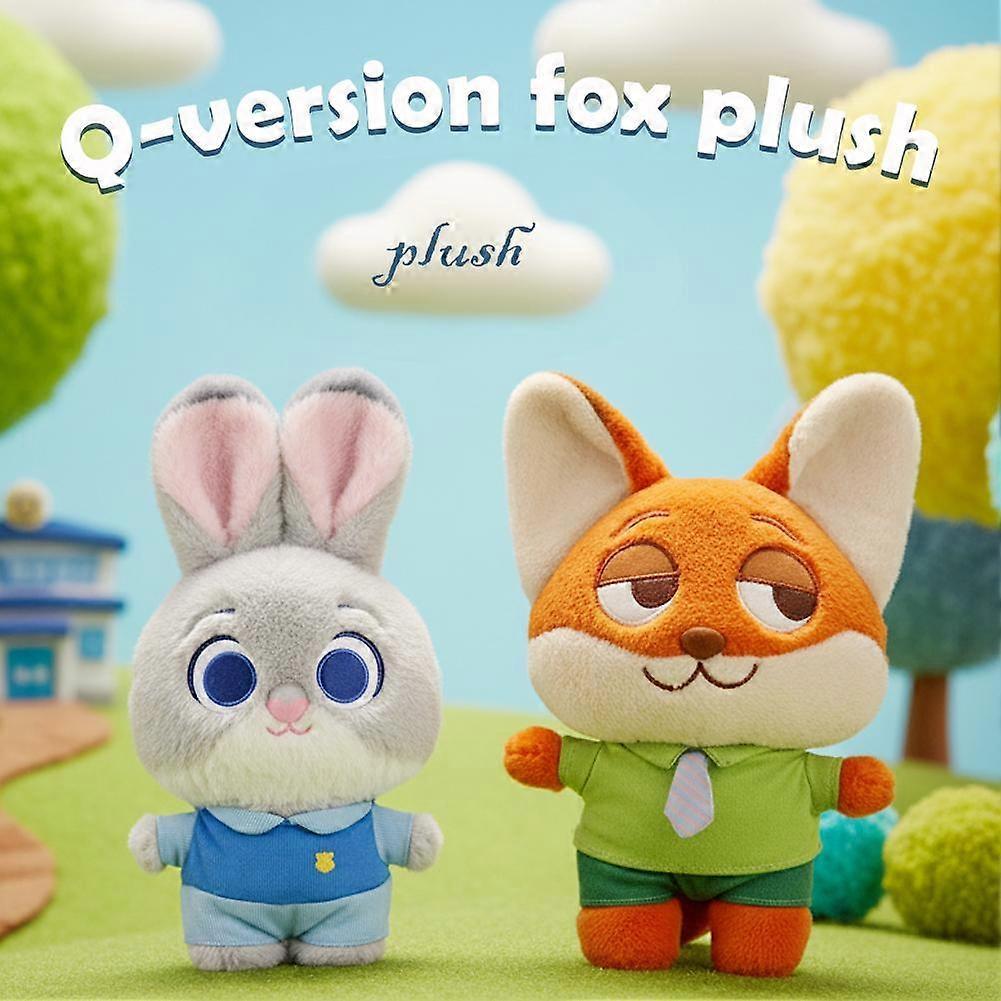 Zootopia Chibi Fox Nick Plush Toy Bunny Judy Figure Q Version Cute Collectible Gift