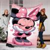 Stitch Love Flannel Fleece Blanket Cozy Warm Throw Blanket For Couch Bed Travel All Season Use