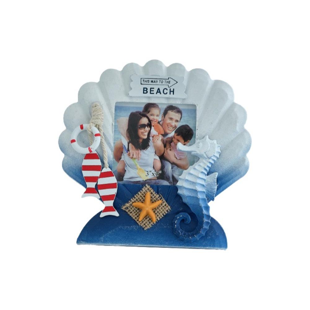 Unique-shaped Nautical Decor Frame 3-inch Instant Photo Frame Ocean-Themed Photo Frame  Coffee Shop