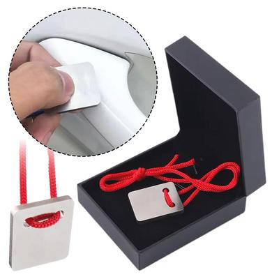 Car Paint Spot Scraper High-quality Alloy, Auto Repair Portable Paint Tool Spray Repair Paint With Lanyard Scraper And Case L6A0