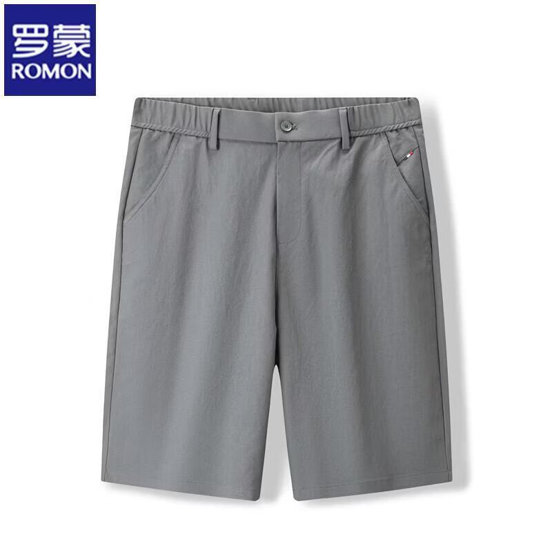 ROMON Men's Elastic Anti-Wrinkle Summer Shorts